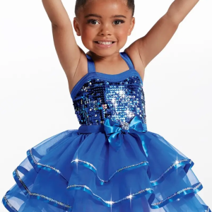 Girls Recital Costume with Tights and Hairbow
